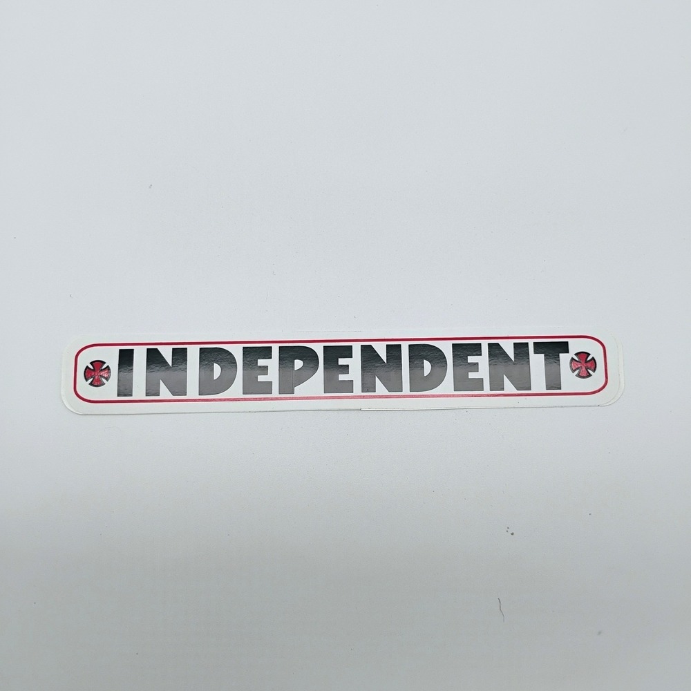 Independent Skateboard Truck Black White Vintage 1990's Skateboarding STICKER